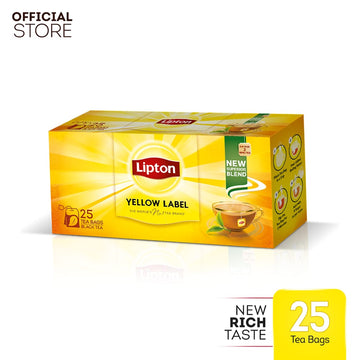 LIPTON YELLOW LABEL BLACK TEA BAGS 25s