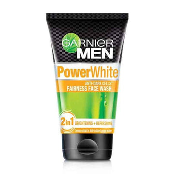 GARNIER MEN POWER WHITE FACE WASH 100mL FAIRNESS